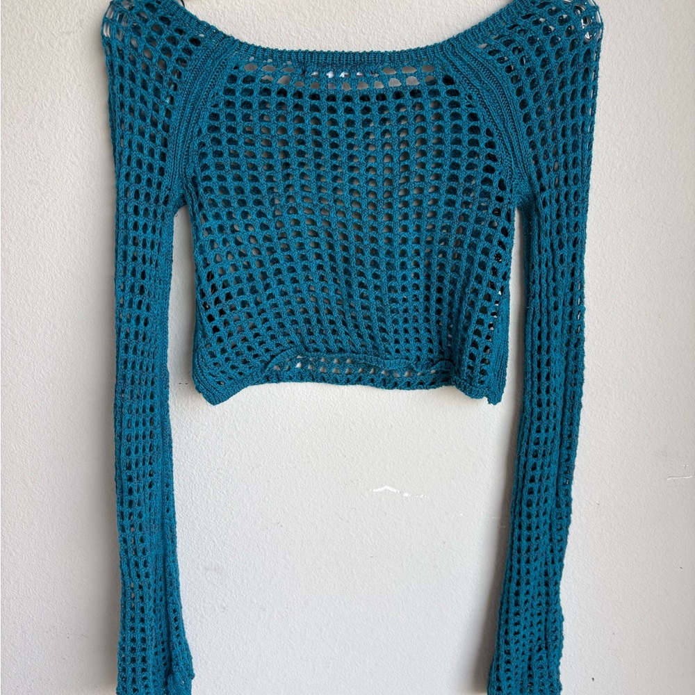 Urban Outfitters Turquoise Knit Top - Picture 3 of 3